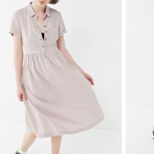 Midi plaid dress